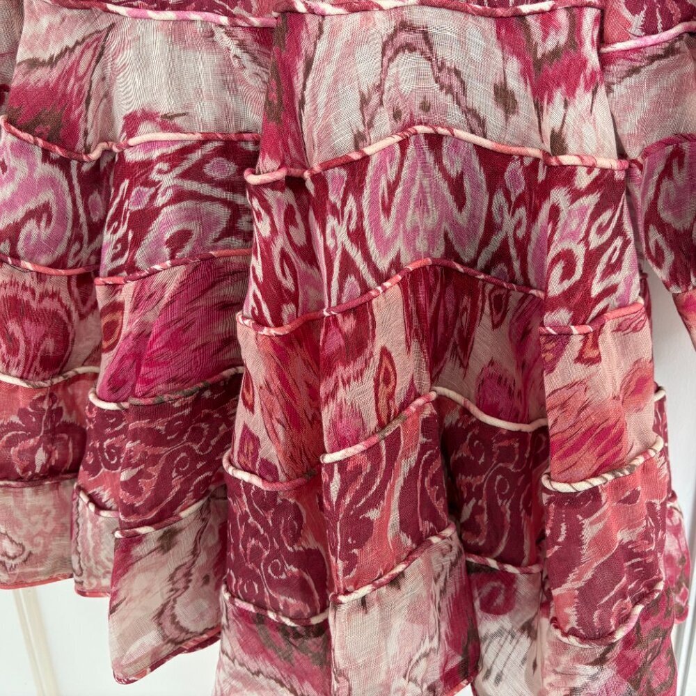Zimmermann Alchemy Pink Paisley Mini Dress Runway - Picture 6 of 10